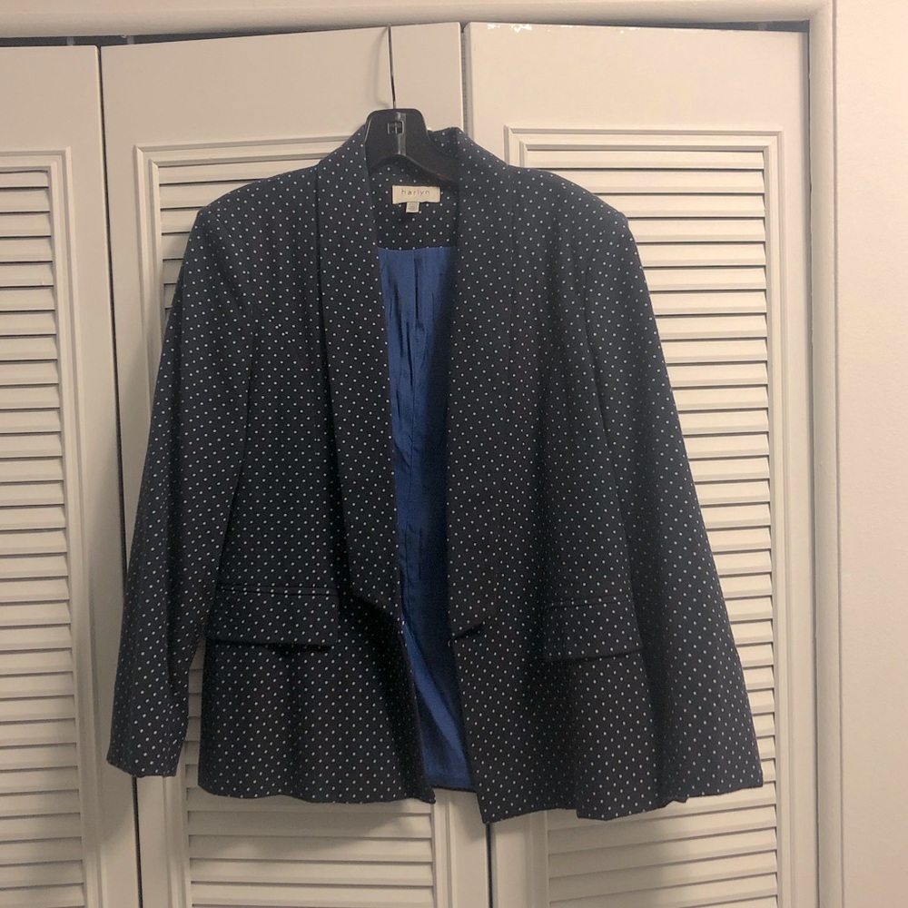 Polka dot blazer